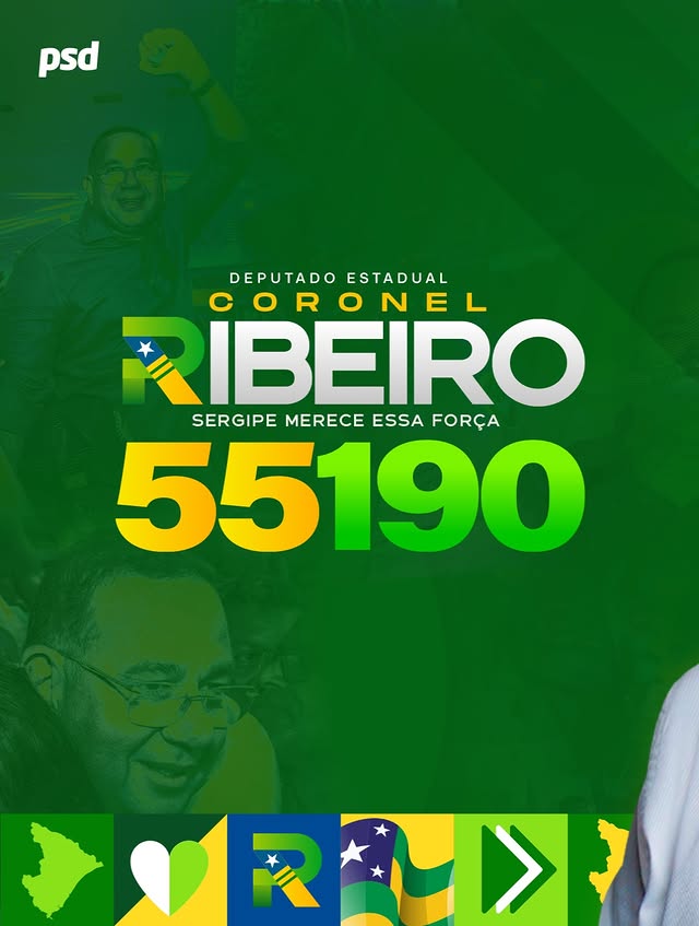 Peça de campanha do Coronel Ribeiro com o número 55190